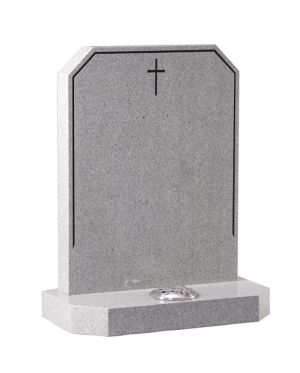 A headstone in Abbey Grey Granite