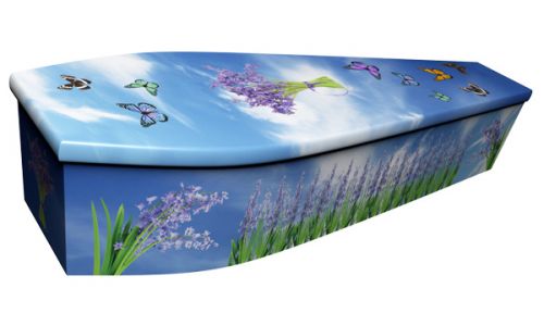 Bluebell Butterflies Coffin