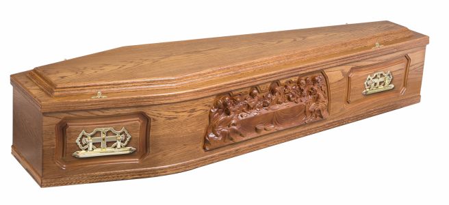The Brythnoth - an Oak veneered coffin *