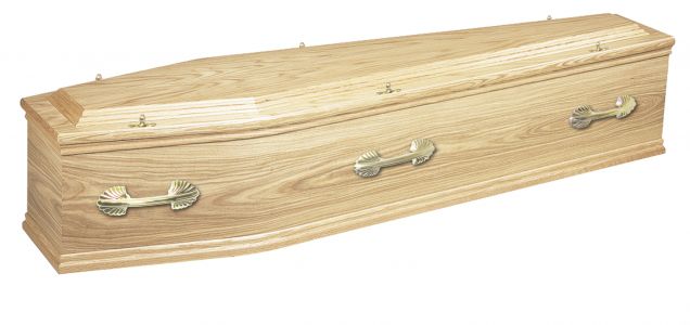 The Hythe - an Oak veneered coffin