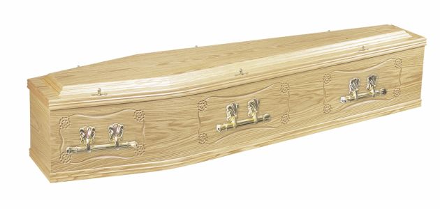 The Smith - An Oak veneered coffin 
